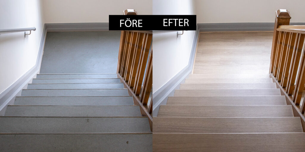 trapprenovering före och efter bild